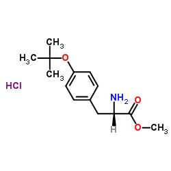 邻叔丁基- L-酪氨酸甲酯盐酸盐结构式