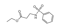 N-benzenesulfonyl-β-alanine ethyl ester结构式