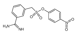 p-Nitrophenyl m-amidinophenylmethanesulfonate Structure