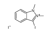 3-iodo-1,2-dimethyl-indazolium, iodide结构式