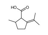 2-isopropylidene-5-methyl-cyclopentanecarboxylic acid结构式