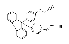 9,9-bis(4-prop-2-ynoxyphenyl)fluorene Structure