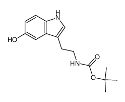 N-tert-Butyloxycarbonyl Serotonin Structure