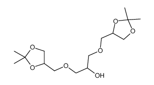 1,3-bis[(2,2-dimethyl-1,3-dioxolan-4-yl)methoxy]propan-2-ol结构式