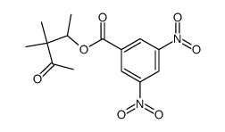 4-(3,5-dinitro-benzoyloxy)-3,3-dimethyl-pentan-2-one结构式