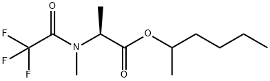 N-Methyl-N-(trifluoroacetyl)-L-alanine 1-methylpentyl ester结构式