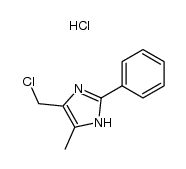 4-chloromethyl-5-methyl-2-phenyl-1H-imidazole hydrochloride结构式