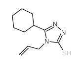 4-烯丙基-5-环己基-4H-1,2,4-噻唑-3-硫醇结构式