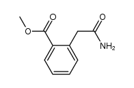 2-carbamoylmethyl-benzoic acid methyl ester结构式