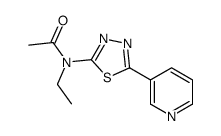 Acetamide, N-ethyl-N-[5-(3-pyridinyl)-1,3,4-thiadiazol-2-yl]- (9CI) Structure