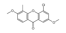 4-chloro-2,6-dimethoxy-5-methylxanthen-9-one Structure