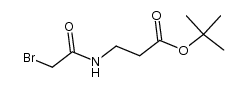 3-(2-bromo-acetylamino)-propionic acid tert-butyl ester Structure
