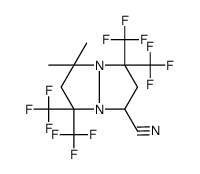 2-cyano-6,6-dimethyl-4,4,8,8-tetrakis(trifluoromethyl)-1,5-diazabicyclo[3.3.0]octane结构式