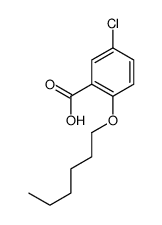 5-chloro-2-hexoxybenzoic acid Structure