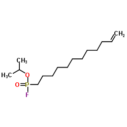 Isopropyl 11-dodecen-1-ylphosphonofluoridate structure