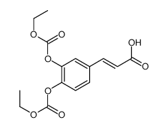 3-[3,4-bis(ethoxycarbonyloxy)phenyl]prop-2-enoic acid Structure