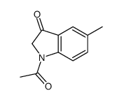 1-acetyl-5-methyl-2H-indol-3-one Structure