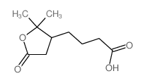 4-(2,2-dimethyl-5-oxo-oxolan-3-yl)butanoic acid Structure