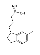 4-(4,6-dimethyl-2,3-dihydro-1H-inden-1-yl)butanamide结构式
