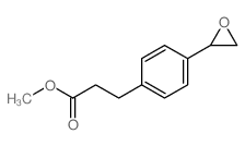 Benzenepropanoic acid, 4-(2-oxiranyl)-, methyl ester Structure