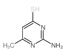 2-氨基-6-甲基嘧啶-4-硫醇结构式