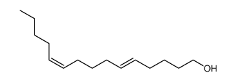 (5E,10Z)-5,10-Pentadecadien-1-ol Structure