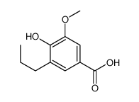 4-hydroxy-3-methoxy-5-propylbenzoic acid Structure