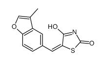 5-[(3-methyl-1-benzofuran-5-yl)methylidene]-1,3-thiazolidine-2,4-dione Structure