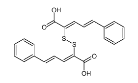 2,2'-dithiobis(5-phenyl-2,4-pentadienoic acid)结构式