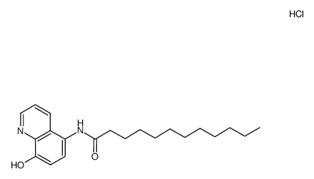5-dodecinoylamino-8-hydroxyquinoline hydrochloride结构式