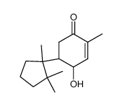 (4R)-2-Methyl-4β-hydroxy-5β-[(S)-1,2,2-trimethylcyclopentane-1β-yl]-2-cyclohexene-1-one结构式