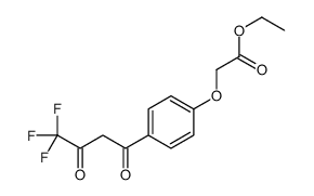 ethyl 2-[4-(4,4,4-trifluoro-3-oxobutanoyl)phenoxy]acetate Structure