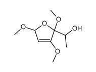 2-(1-hydroxyethyl)-2,3,5-trimethoxy-2,5-dihydrofuran Structure