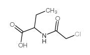 N-氯乙酰-DL-2-氨基-正丁酸结构式