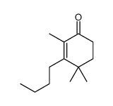 3-butyl-2,4,4-trimethylcyclohex-2-en-1-one结构式