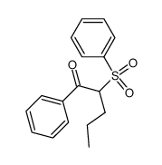1-Phenyl-2-phenylsulfonyl-1-pentanon Structure
