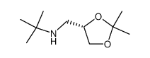 [2S]-O-isopropylidene-3-tert-butylamino-1,2-propanediol Structure