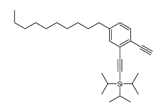 2-(5-decyl-2-ethynylphenyl)ethynyl-tri(propan-2-yl)silane Structure