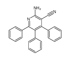 2-amino-4,5,6-triphenylpyridine-3-carbonitrile结构式