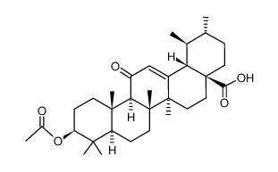 3β-acetoxy-11-oxours-12-en-28-oic acid结构式