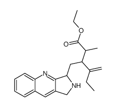 ethyl 3-((2,3-dihydro-1H-pyrrolo[3,4-b]quinolin-3-yl)methyl)-2-methyl-4-methylenehexanoate结构式