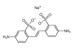 4,4'-diaminostilbene-2,2'-disulfonic acid disodium salt结构式
