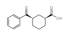 顺式-3-苯甲酰基环己烷-1-羧酸结构式