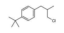 1-tert-butyl-4-(3-chloro-2-methylpropyl)benzene结构式
