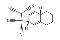 1-((2S,4aS)-2,4a,5,6,7,8-hexahydronaphthalen-2-yl)ethane-1,1,2,2-tetracarbonitrile结构式