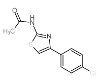 Acetamide,N-[4-(4-chlorophenyl)-2-thiazolyl]-结构式