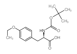 Boc-O-ethyl-D-tyrosine Structure