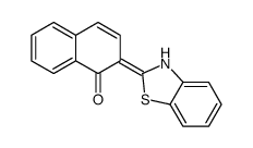 2-(3H-1,3-benzothiazol-2-ylidene)naphthalen-1-one Structure