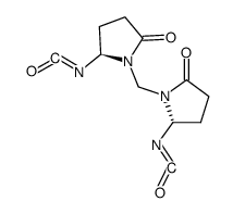 L methylene bis N-(oxo-5 pyrrolidine-2 isocyanate) Structure