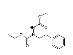 diethyl 1-phenethylhydrazine-1,2-dicarboxylate结构式